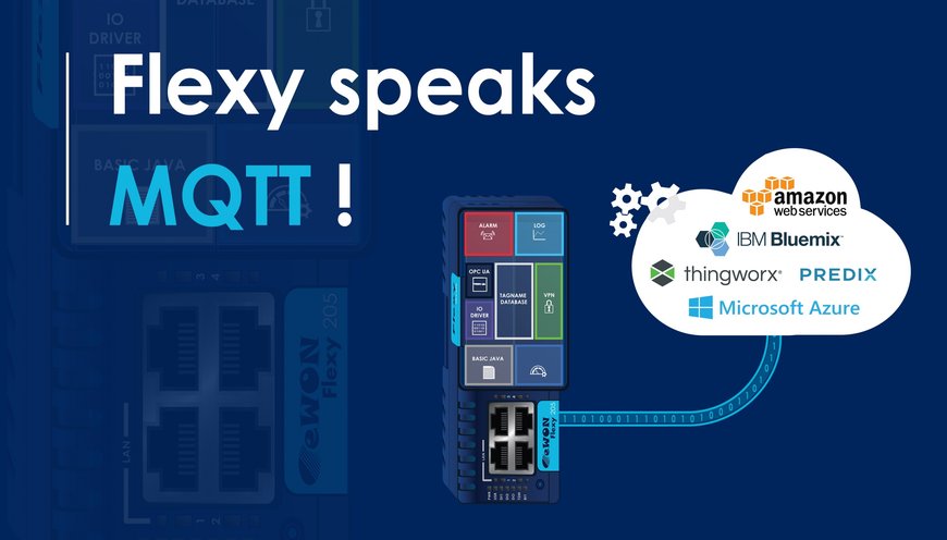 eWON Flexy ondersteunt MQTT voor data-acquisitie
